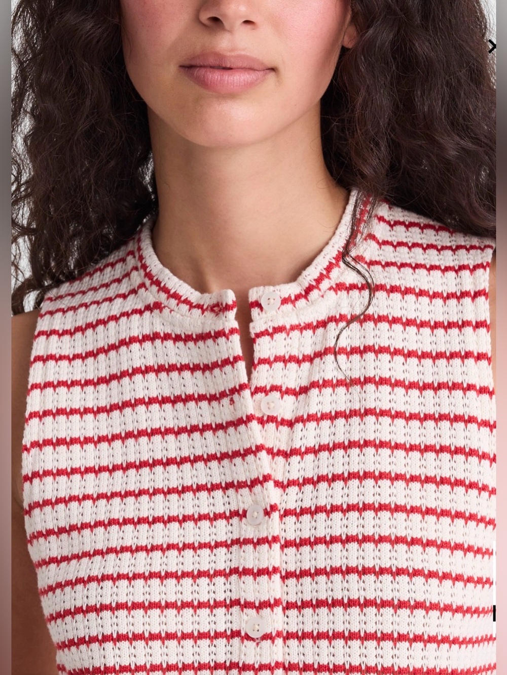 NWT MADEWELL Textured Knit Button Front Shell Top size women’s XXL